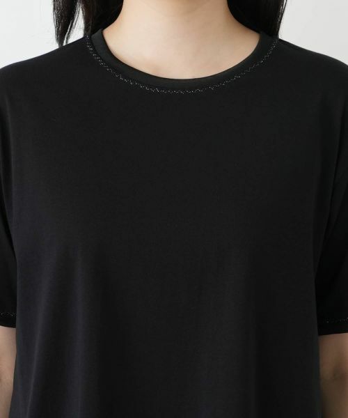 Leilian / レリアン カットソー | ラメクルーネックカットソー | 詳細10