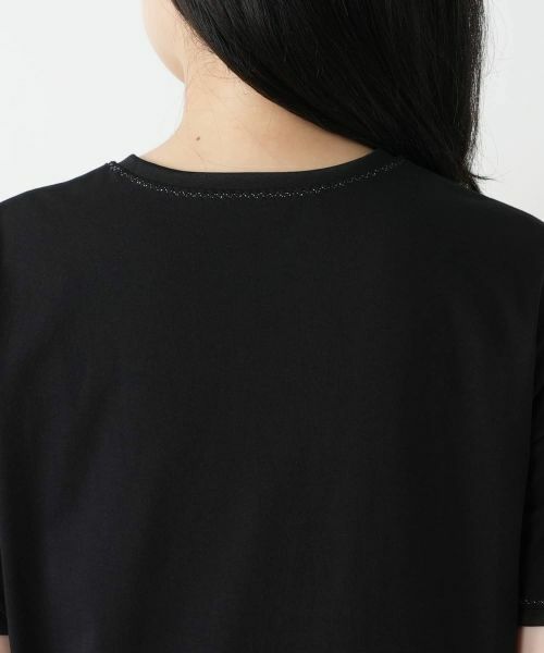 Leilian / レリアン カットソー | ラメクルーネックカットソー | 詳細11