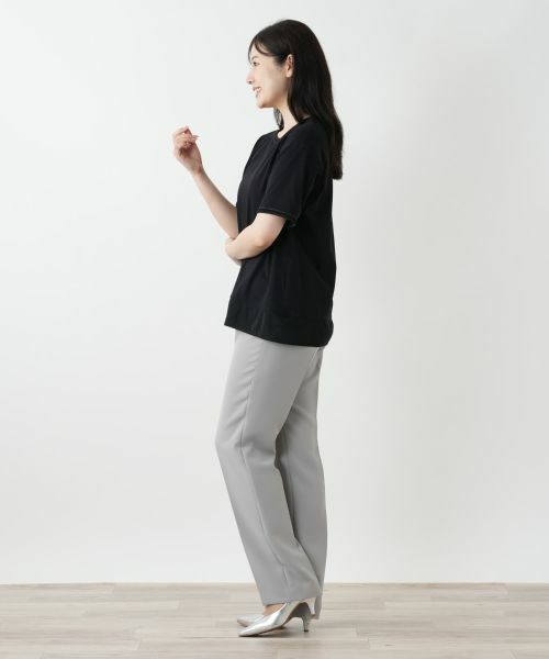 Leilian / レリアン カットソー | ラメクルーネックカットソー | 詳細5