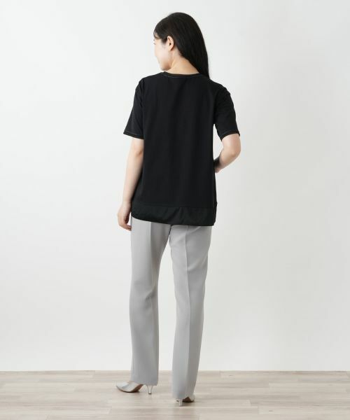 Leilian / レリアン カットソー | ラメクルーネックカットソー | 詳細6