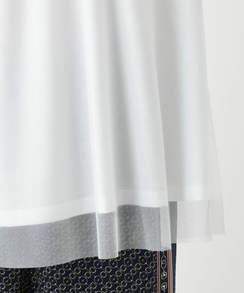 Leilian / レリアン カットソー | チュールレイヤードカットソー | 詳細13