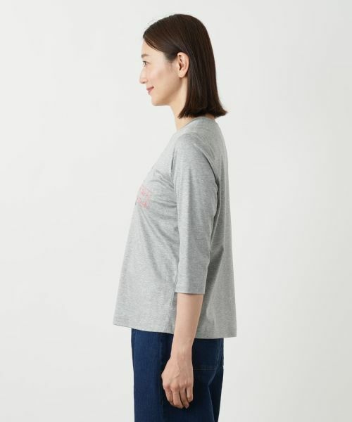 Leilian / レリアン カットソー | 刺繍プリントカットソー | 詳細11