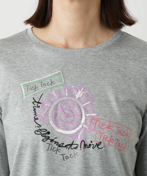 Leilian / レリアン カットソー | 刺繍プリントカットソー | 詳細13