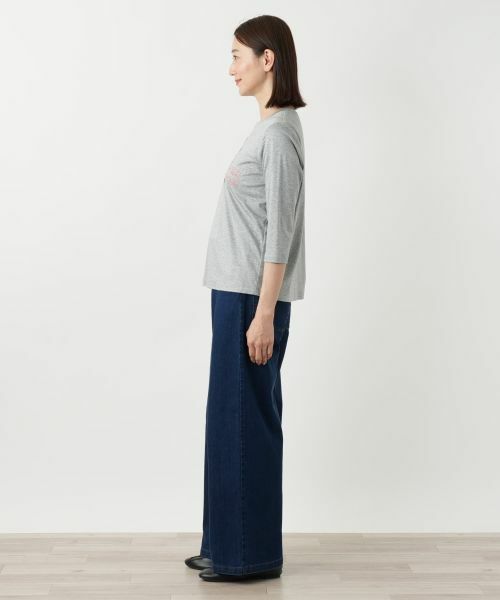 Leilian / レリアン カットソー | 刺繍プリントカットソー | 詳細8