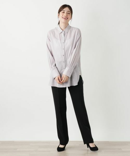 Leilian / レリアン シャツ・ブラウス | ストライプブラウス【SOMELOS】 | 詳細1
