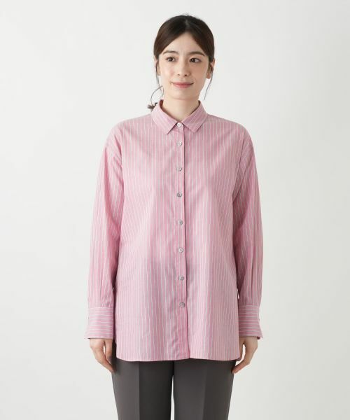 Leilian / レリアン シャツ・ブラウス | ストライプブラウス【SOMELOS】 | 詳細7