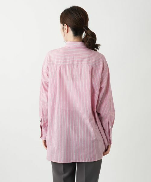 Leilian / レリアン シャツ・ブラウス | ストライプブラウス【SOMELOS】 | 詳細9