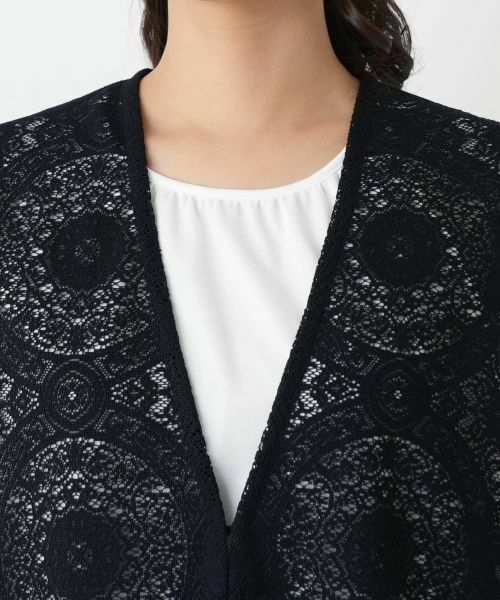 Leilian / レリアン テーラードジャケット | 総レースベスト【Leilian WHITE LABEL】 | 詳細10
