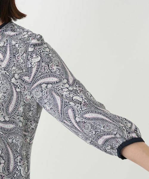 Leilian / レリアン ドレス | プリーツプリントワンピース【Leilian WHITE LABEL】 | 詳細13