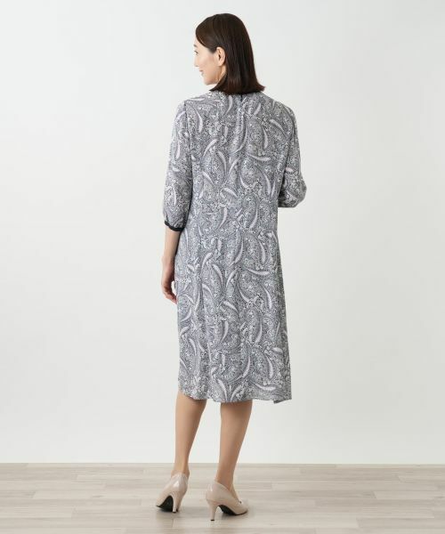 Leilian / レリアン ドレス | プリーツプリントワンピース【Leilian WHITE LABEL】 | 詳細7