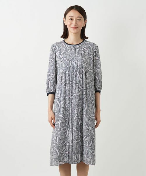 Leilian / レリアン ドレス | プリーツプリントワンピース【Leilian WHITE LABEL】 | 詳細8