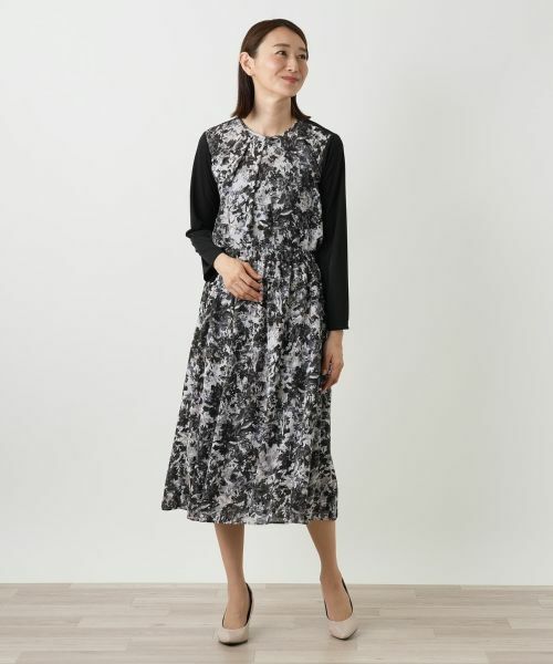 Leilian / レリアン シャツ・ブラウス | 切替タックブラウス【Leilian WHITE LABEL】 | 詳細1