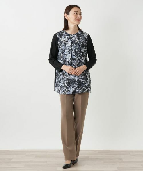 Leilian / レリアン シャツ・ブラウス | 切替タックブラウス【Leilian WHITE LABEL】 | 詳細4