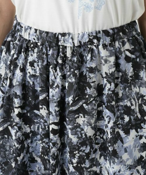 Leilian / レリアン ミニ・ひざ丈スカート | プリントフレアスカート【Leilian WHITE LABEL】 | 詳細13