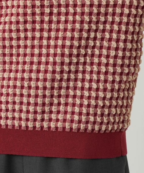 Leilian / レリアン ニット・セーター | チェックボートネックニット | 詳細13