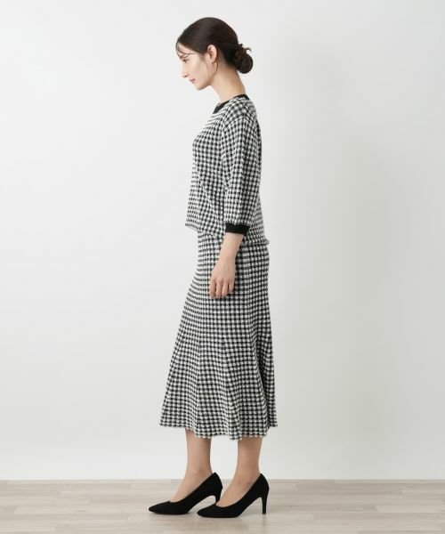 Leilian / レリアン ニット・セーター | チェックボートネックニット | 詳細2