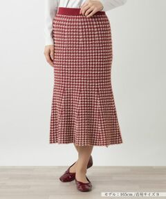 Leilian / レリアン ミニ・ひざ丈スカート | チェックマーメイドスカート