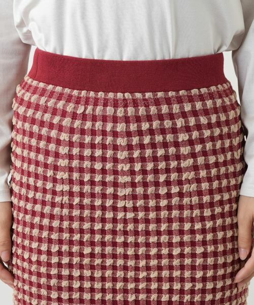 Leilian / レリアン ミニ・ひざ丈スカート | チェックマーメイドスカート | 詳細10