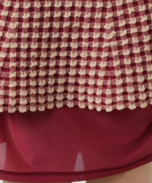 Leilian / レリアン ミニ・ひざ丈スカート | チェックマーメイドスカート | 詳細12