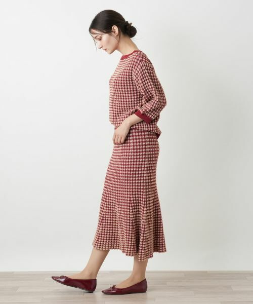 Leilian / レリアン ミニ・ひざ丈スカート | チェックマーメイドスカート | 詳細5