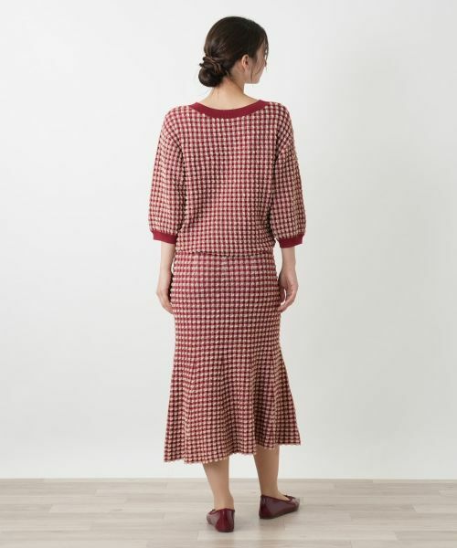 Leilian / レリアン ミニ・ひざ丈スカート | チェックマーメイドスカート | 詳細6