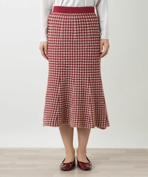 Leilian / レリアン ミニ・ひざ丈スカート | チェックマーメイドスカート | 詳細7