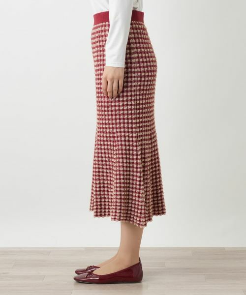 Leilian / レリアン ミニ・ひざ丈スカート | チェックマーメイドスカート | 詳細8