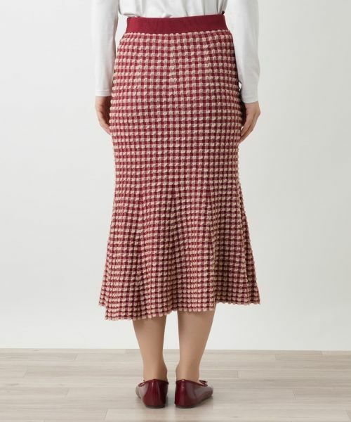 Leilian / レリアン ミニ・ひざ丈スカート | チェックマーメイドスカート | 詳細9