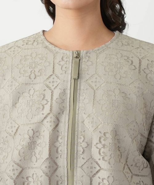 Leilian / レリアン その他アウター | ノーカラーブルゾン【Leilian WHITE LABEL】 | 詳細10