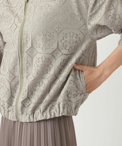 Leilian / レリアン その他アウター | ノーカラーブルゾン【Leilian WHITE LABEL】 | 詳細13