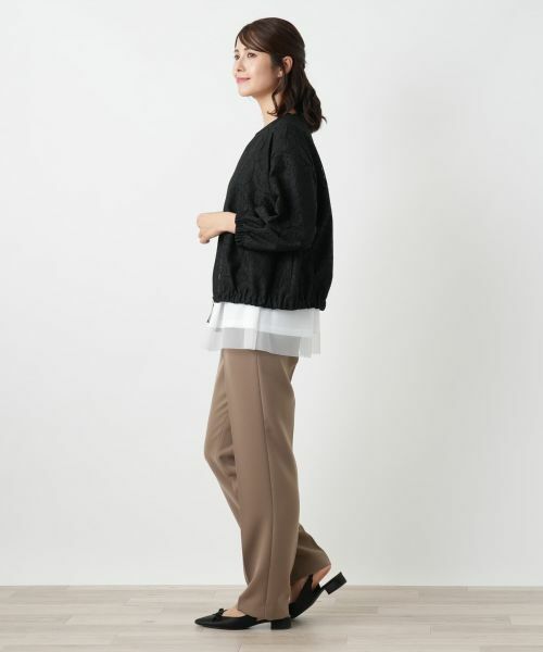 Leilian / レリアン その他アウター | ノーカラーブルゾン【Leilian WHITE LABEL】 | 詳細2