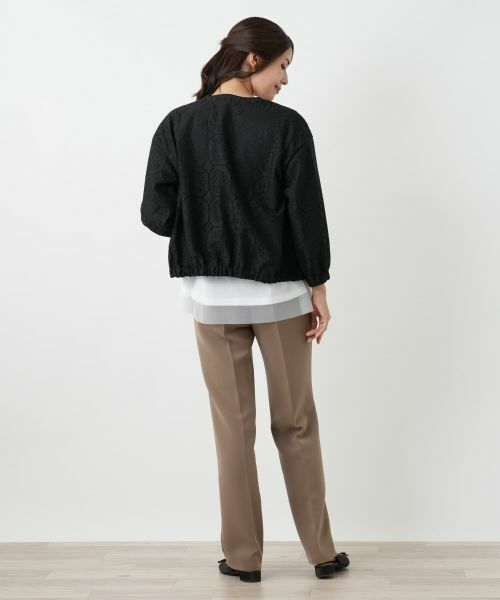 Leilian / レリアン その他アウター | ノーカラーブルゾン【Leilian WHITE LABEL】 | 詳細3