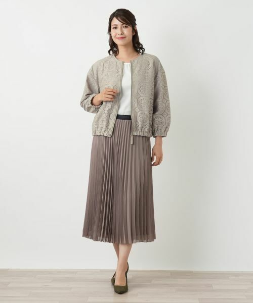 Leilian / レリアン その他アウター | ノーカラーブルゾン【Leilian WHITE LABEL】 | 詳細4