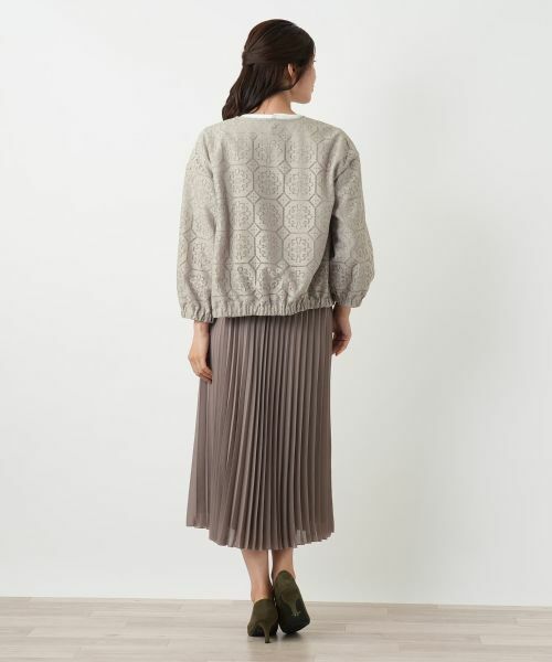 Leilian / レリアン その他アウター | ノーカラーブルゾン【Leilian WHITE LABEL】 | 詳細6