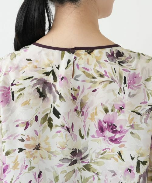 Leilian / レリアン シャツ・ブラウス | 花柄プリントブラウス【Leilian WHITE LABEL】 | 詳細11