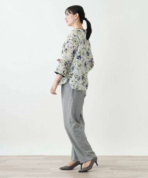 Leilian / レリアン シャツ・ブラウス | 花柄プリントブラウス【Leilian WHITE LABEL】 | 詳細2
