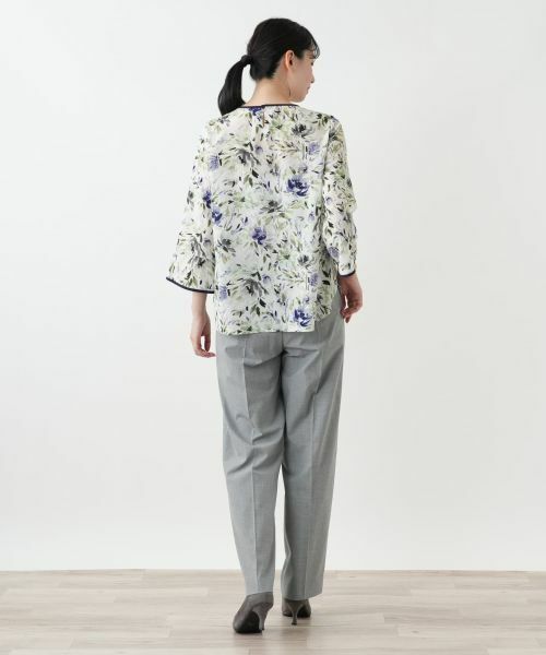 Leilian / レリアン シャツ・ブラウス | 花柄プリントブラウス【Leilian WHITE LABEL】 | 詳細3