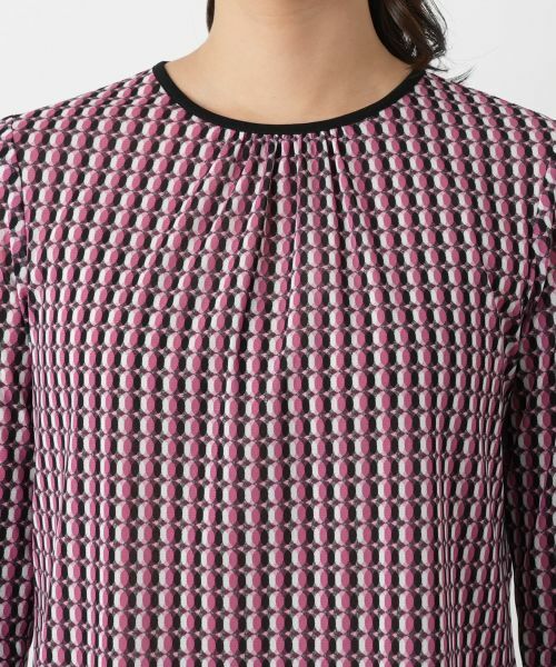 Leilian / レリアン カットソー | 幾何学柄カットソー【Leilian WHITE LABEL】 | 詳細10