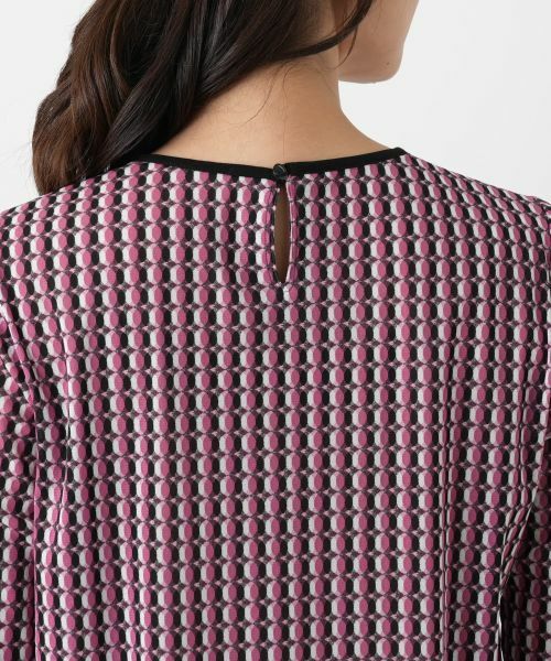 Leilian / レリアン カットソー | 幾何学柄カットソー【Leilian WHITE LABEL】 | 詳細11