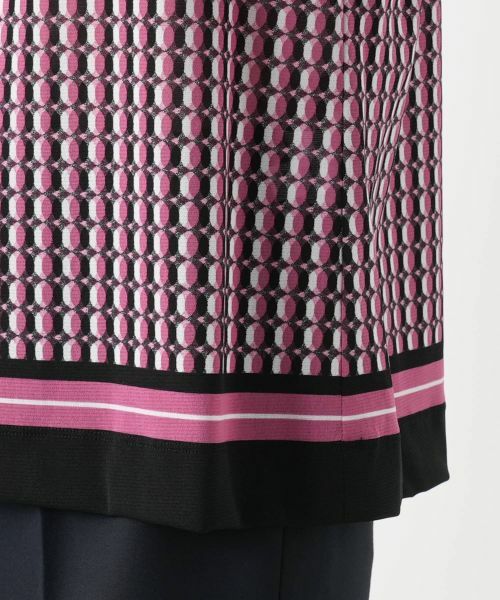 Leilian / レリアン カットソー | 幾何学柄カットソー【Leilian WHITE LABEL】 | 詳細13