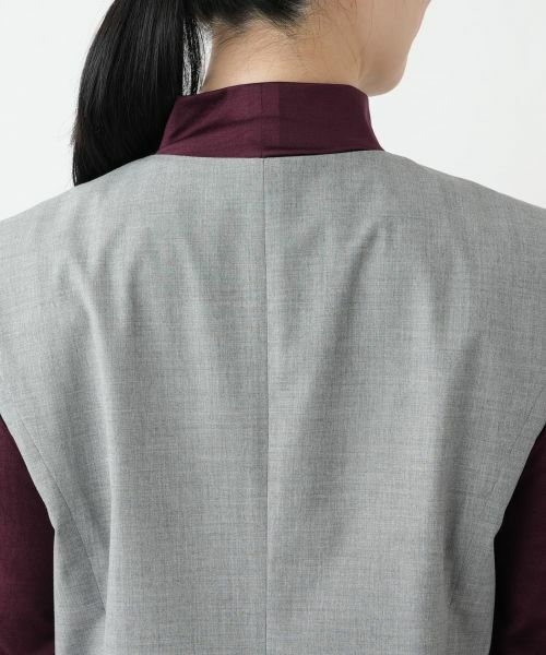 Leilian / レリアン テーラードジャケット | Vネックベスト【Leilian WHITE LABEL】 | 詳細11