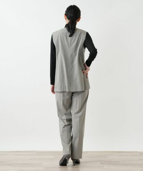 Leilian / レリアン テーラードジャケット | Vネックベスト【Leilian WHITE LABEL】 | 詳細3