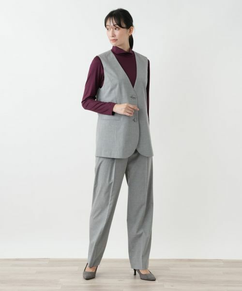 Leilian / レリアン テーラードジャケット | Vネックベスト【Leilian WHITE LABEL】 | 詳細4