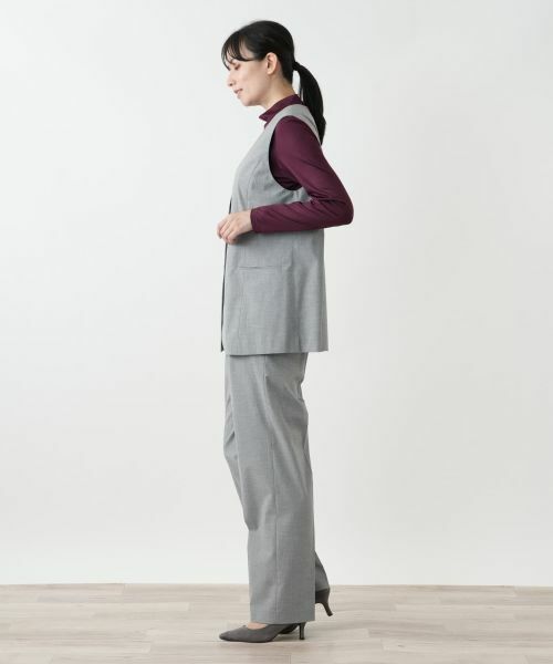 Leilian / レリアン テーラードジャケット | Vネックベスト【Leilian WHITE LABEL】 | 詳細5