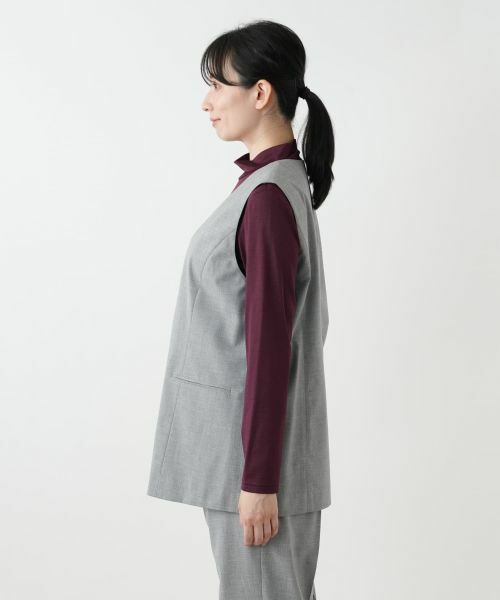 Leilian / レリアン テーラードジャケット | Vネックベスト【Leilian WHITE LABEL】 | 詳細8