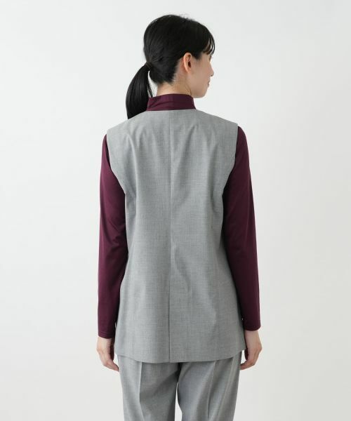 Leilian / レリアン テーラードジャケット | Vネックベスト【Leilian WHITE LABEL】 | 詳細9