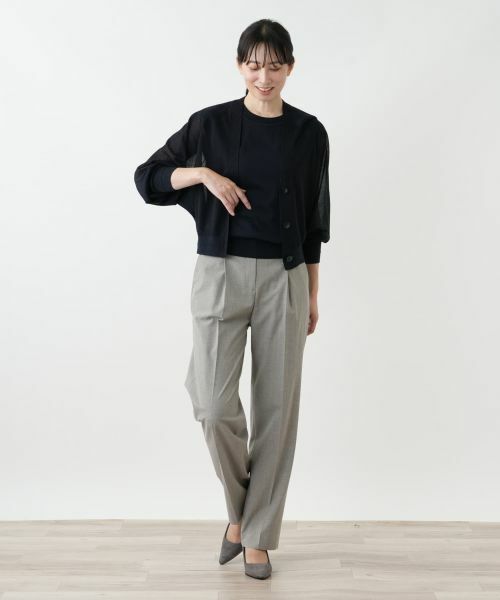 Leilian / レリアン カーディガン・ボレロ | ドルマンスリーブカーディガン【Leilian WHITE LABEL】 | 詳細7