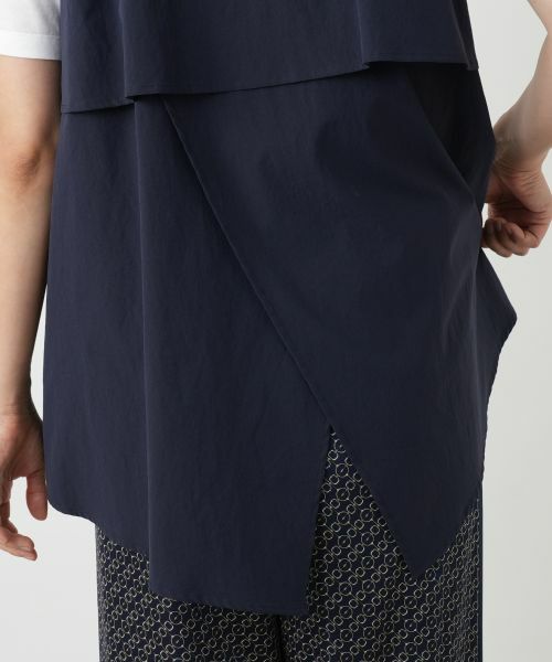 Leilian / レリアン テーラードジャケット | アシンメトリーバックスリットベスト【Leilian WHITE LABEL】 | 詳細13