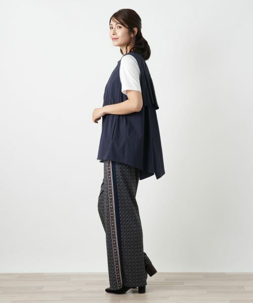 Leilian / レリアン テーラードジャケット | アシンメトリーバックスリットベスト【Leilian WHITE LABEL】 | 詳細2