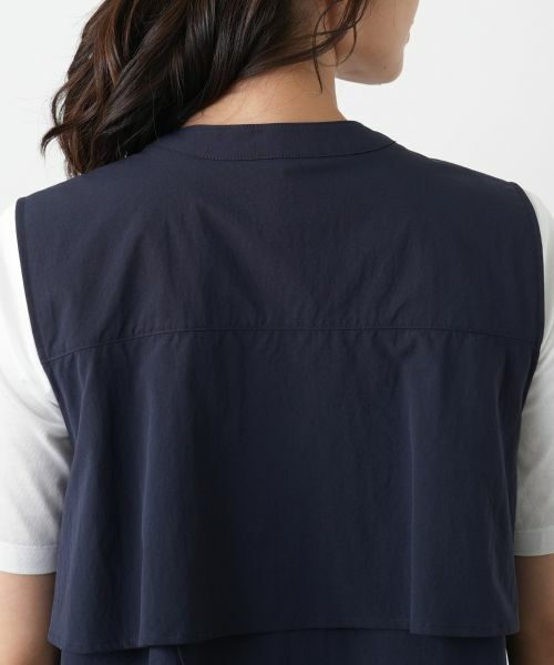 Leilian / レリアン テーラードジャケット | アシンメトリーバックスリットベスト【Leilian WHITE LABEL】 | 詳細8